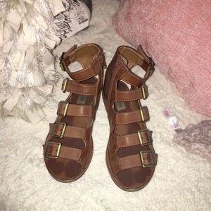Steve Madden Brown leather strappy sandals